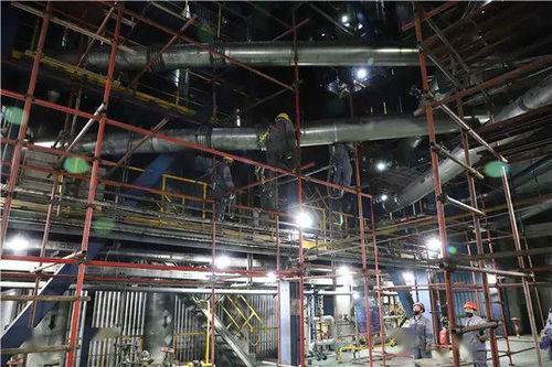 停车检修 华泰热电厂2号锅炉进行机会性停炉检修